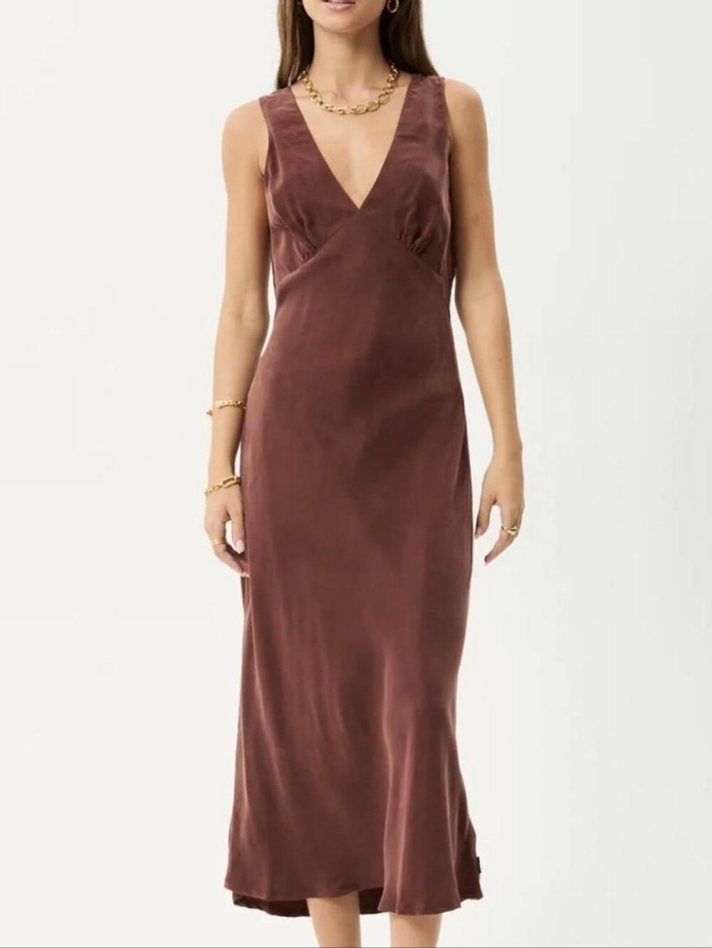 Afends Cupro Midi Dress